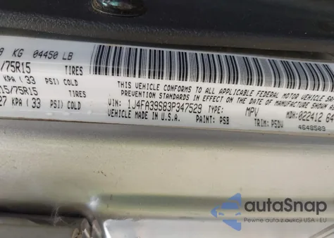 2003 Jeep Wrangler X from USA, damaged, VIN 1J4FA39S83P347529